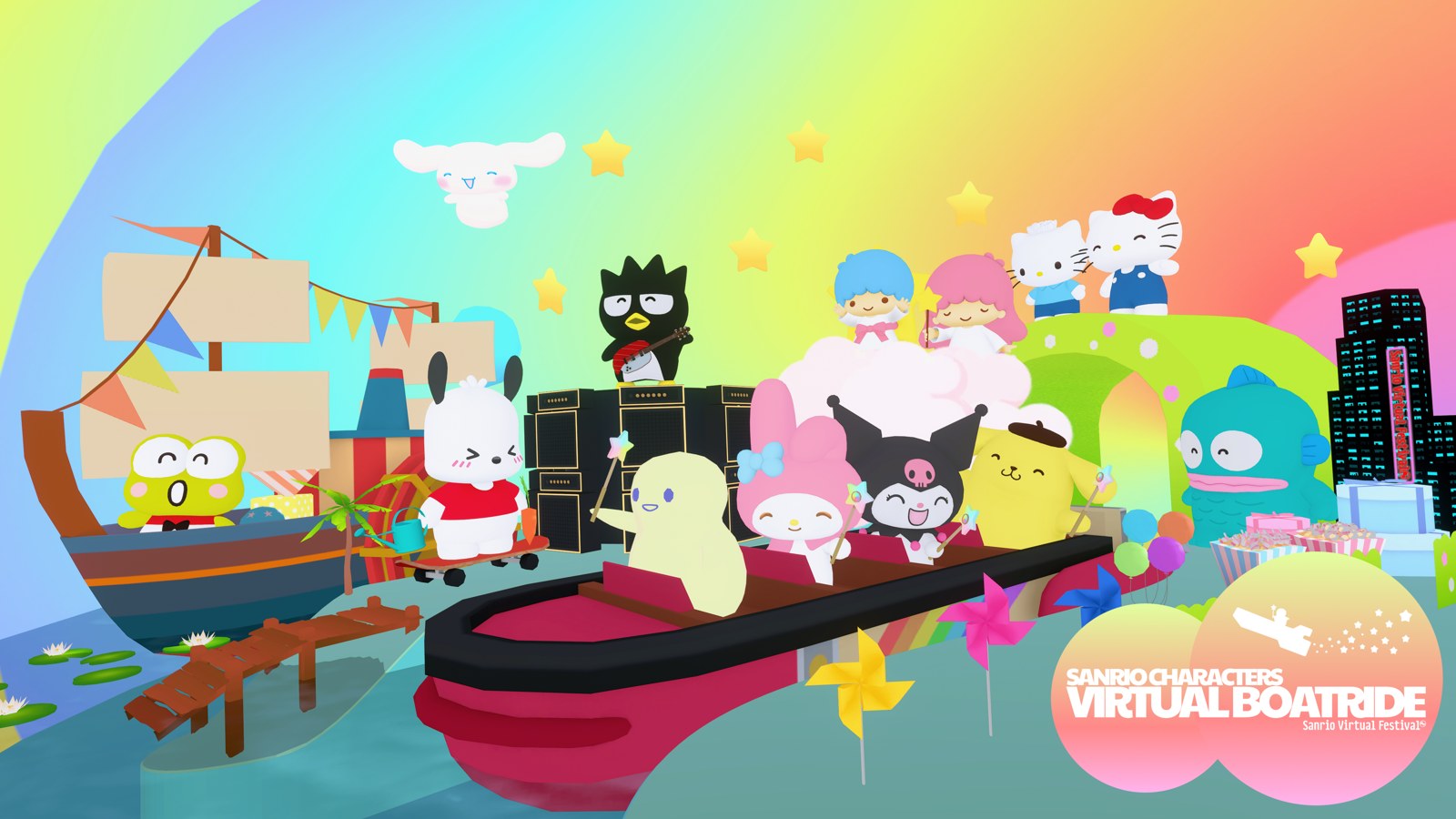 Sanrio Characters Virtual Boat Ride